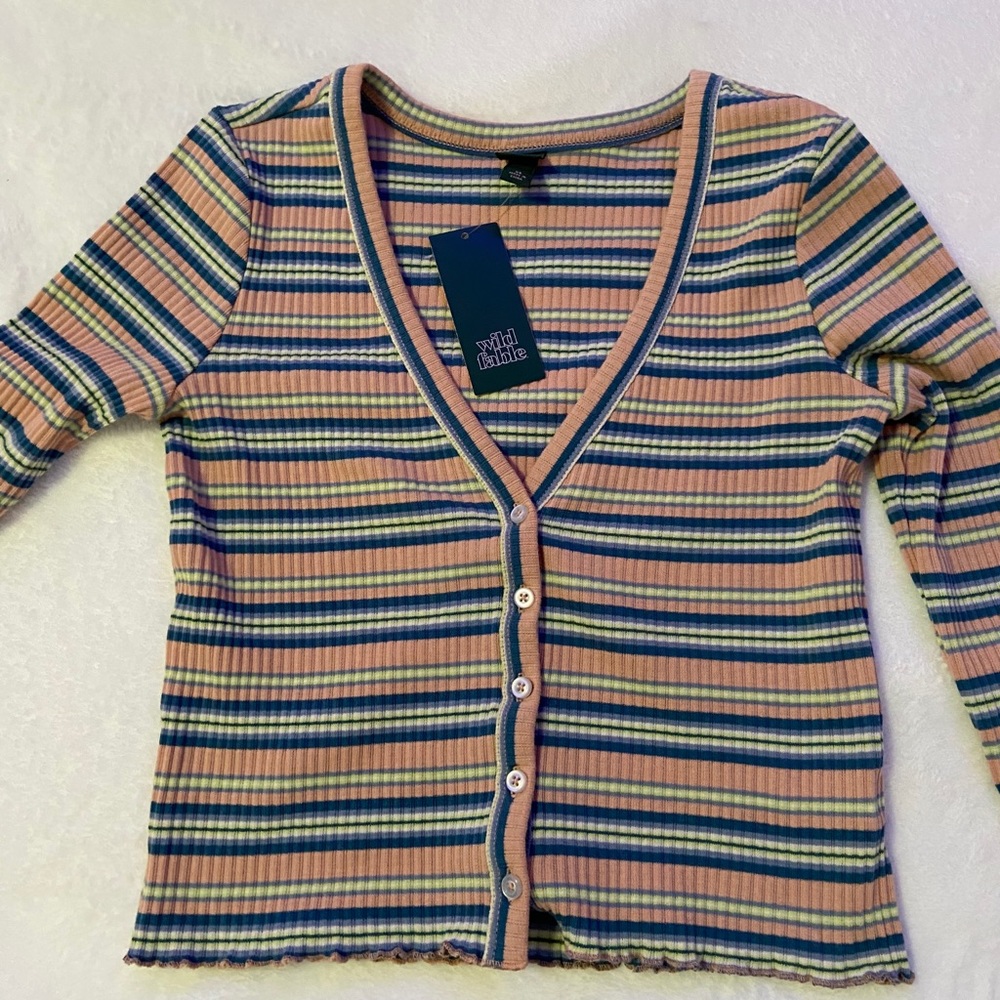 Multiple Color Long Sleeve Wild Fable Top